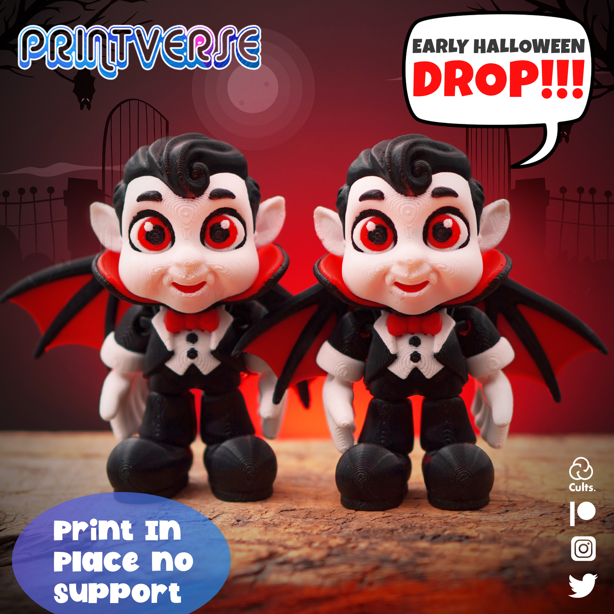Flexy Print In Place Baby Dracula